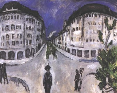 Street by the Schöneberg City Park by Ernst Ludwig Kirchner